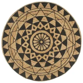 dywanik-z-plecionej-juty-reczne-wykonanie-kwiatowy-nadruk
