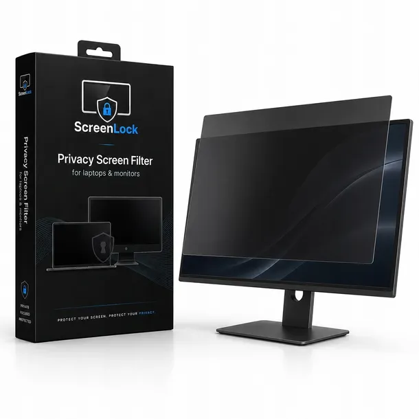 FILTR PRYWATYZUJĄCY NA MONITOR 24" 299x532 RODO OCHRONA DANYCH PRYWATNOŚĆ