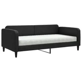 czarna-lezanka-2-w-1-z-materacem-223-x-110-x-75-cm