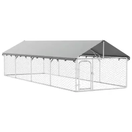 kojec-zewnetrzny-dla-psa-z-zadaszeniem-stal-galwanizowana-600x200x150-cm