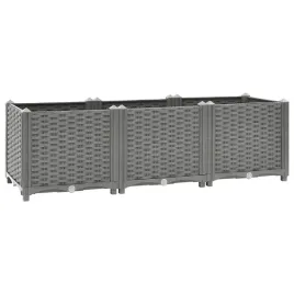 donica-ogrodowa-rattanowy-wzor-polipropylen-jasnoszary-120x40x38cm