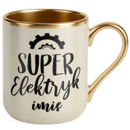 kubek-premium-zloty-ecru-personalizowany-super-elektryk
