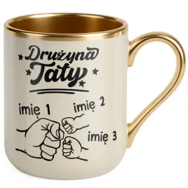 kubek-premium-zloty-ecru-personalizowany-dzien-ojca-druzyna-2-dzieci