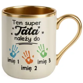 kubek-premium-zloty-ecru-personalizowany-dzien-ojca-nalezy-do-3-dzieci