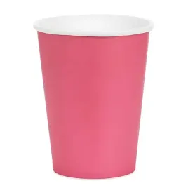 kubeczki-papierowe-monokolor-rozowy-ciemny-partydeco-250-ml-6-szt