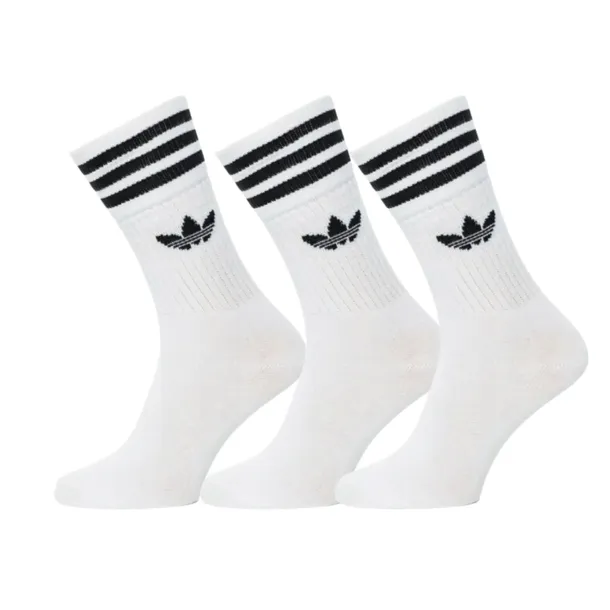 ADIDAS Skarpety MĘSKIE Długie Białe Bawełna 3PARY rozmiar 41-44
