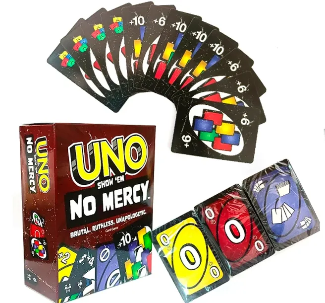 karty UNO NO MERCY bez litości - gra karciana dla całej rodziny