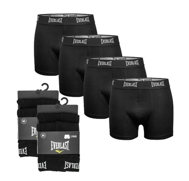 EVERLAST bokserki męskie bawełniane 4PAK r. 3XL czarne