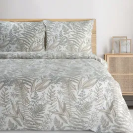 posciel-satynowa-luna-160x200-2x70x80-bezowa-paprocie-motyw-lesny
