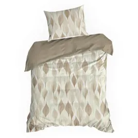 posciel-z-mikrofibry-dafne-140x200-70x80-brazowa-liscie