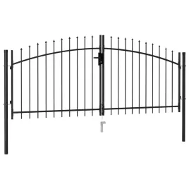 bramka-ogrodowa-czarna-300-x-175-cm-stal-malowana-proszkowo
