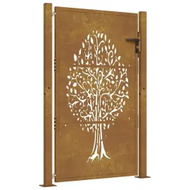 bramka-ogrodowa-stal-corten-rdzawa-110-x-130-cm-wycinany-wzor-zamykana