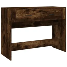 stolik-konsolowy-z-2-szufladami-przydymiony-dab-100x39x75-cm