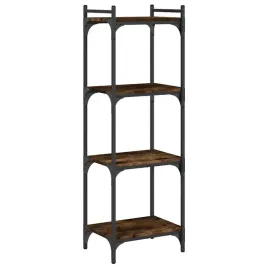 regal-na-ksiazki-z-metalowa-rama-przydymiony-dab-40x30x120-cm