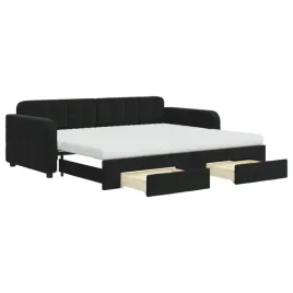 rozkladana-lezanka-2-w-1-czarna-z-szufladami-224-x-100-x-71-cm