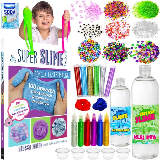 Zestaw Super Slime 17w1 Do Robienia Glutów Prezent