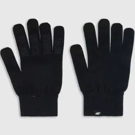 rekawiczki-damskie-4f-dotykowe-dzianinowe-sportowe-touch-screen-czarne-s-m