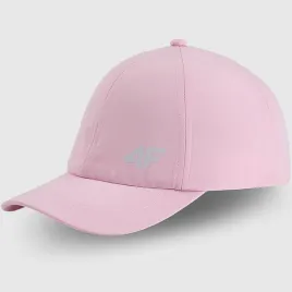 czapka-sportowa-4f-dziecieca-baseballowka-z-daszkiem-kaszkietowka-rozowa
