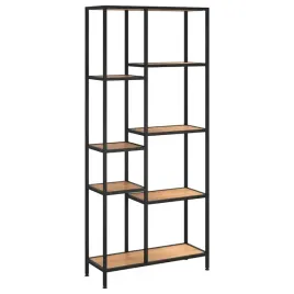 regal-na-ksiazki-ze-stali-i-materialu-drewnopochodnego-80x30x180-cm-j