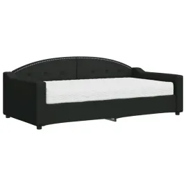 czarna-lezanka-2-w-1-z-materacem-212-x-100-x-75-cm