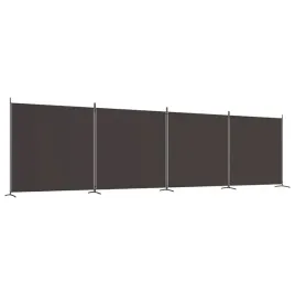 parawan-4-panelowy-brazowy-tkanina-i-zelazo-698x180-cm