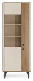witryna-do-salonu-73-cm-z-przeszkleniem-i-polkami-aurena-2-orzech-kaszmir