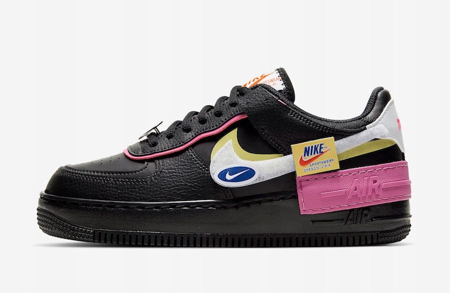 nike air force z różowym znaczkiem