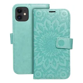 kabura-mezzo-book-do-iphone-11-mandala-zielony