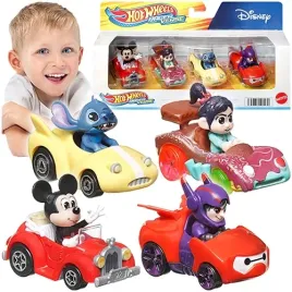 hot-wheels-disney-stitch-myszka-miki-vanellope-samochodziki-4-pak-mattel