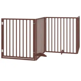skladana-bramka-dla-psa-z-drzwiami-4-panele-braz-320-cm