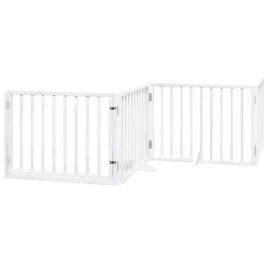 skladana-bramka-dla-psa-z-drzwiami-4-panele-biala-320-cm