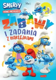 ksiazka-smerfy-zabawy-dla-dzieci-kolorowanka-zadania-naklejki