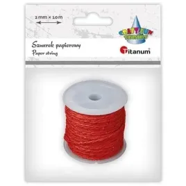 sznurek-papierowy-2mm-10m-czerwono-zloty-titanum