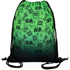 coolpack-first-worek-na-buty-dla-chlopca-game-over-gradient-green