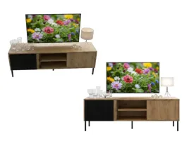 komoda-rtv-lars-jm06-150x50-cm-wysokie-nozki-lamele-czarny-dab-odwieczny