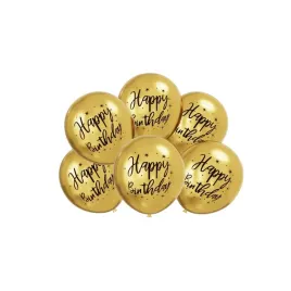 balon-lateksowy-6szt-happy-birthday-30-cm-chrom-zloty-urodziny