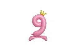 balon-foliowy-stojacy-cyfra-9-rozowa-z-korona-85-cm