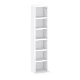 maly-regal-bialy-mat-92-x-21-cm-kompaktowy-waski-regulowane-polki-niski