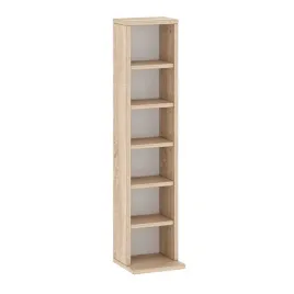 maly-regal-dab-sonoma-92-x-21-cm-kompaktowy-waski-regulowane-polki-niski