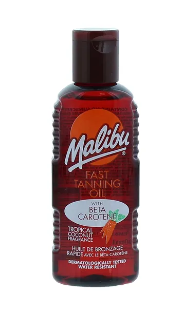 Olejek Przyspieszacz Do Opalania z Beta Karotenem Wodoodporny Malibu Oil