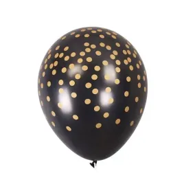 balony-lateksowe-czarny-w-zlote-kropki-urodziny-10-sztuk-12-calowe-30cm