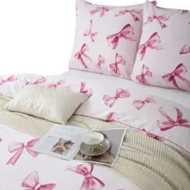 posciel-komplet-140x200-satyna-100percent-bawelna-printy-kokardki