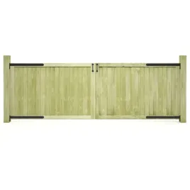 furtka-ogrodzeniowa-z-drewna-sosnowego-150-x-100-cm-zielona-2-szt