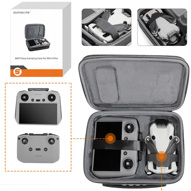 Etui Hard Case DJI Mini 4 Pro RC 2 pokrowiec na drona i akcesoria