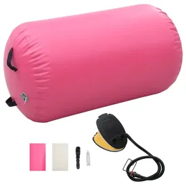 nadmuchiwany-walek-do-cwiczen-z-pvc-rozowy-100x60-cm-z-pompka-noz