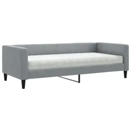 lozko-dzienne-z-materacem-223x100x68-cm-jasnoszare-2-w-1