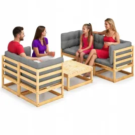 ogrodowy-zestaw-wypoczynkowy-z-litego-drewna-sosnowego-szary-70x70x67-cm