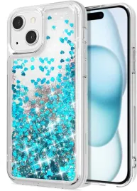 worldmom-etui-bezbarwne-do-iphone-15-brokatowe-serca-niebieskie