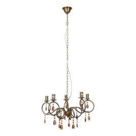 lampa-wiszaca-kala-5-zyrandol-stare-zloto-patyna