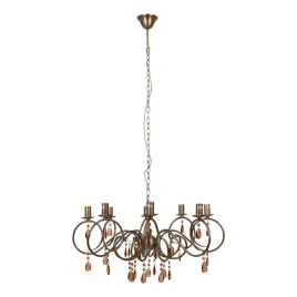 lampa-wiszaca-kala-8-zyrandol-stare-zloto-patyna